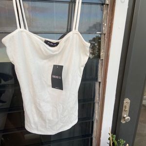 white tank top double string
